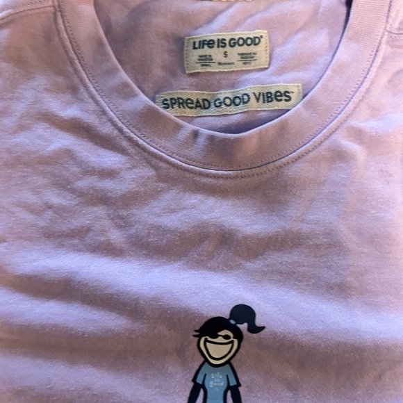 Life is Good sweatshirt purple worm once - Picture 4 of 7